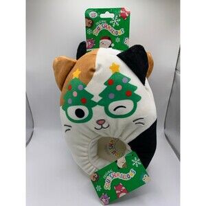 Squishmallows  Size 11/12 Jazwares Christmas Kitty Slippers  NWT